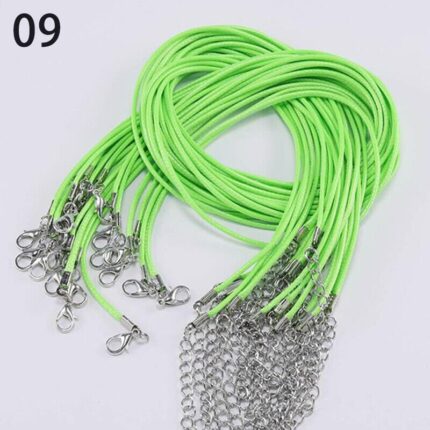 50cm 체인 목걸이줄(연두색) / 끈 펜던트 고급 인기 선물