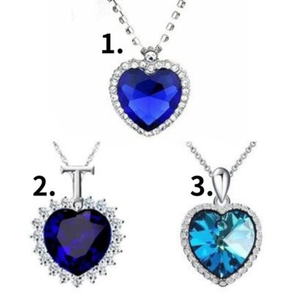 (랜덤 발송) 타이타닉 목걸이 / 패션 영화 기념일 크리스탈 하트