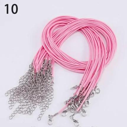 50cm 체인 목걸이줄(연분홍색) / 끈 펜던트 고급 인기 선물