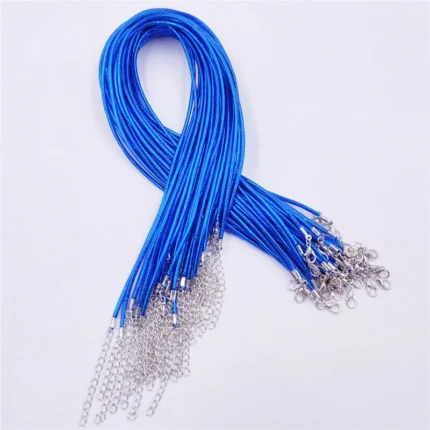 50cm 체인 목걸이줄(파란색) / 끈 펜던트 고급 인기 선물