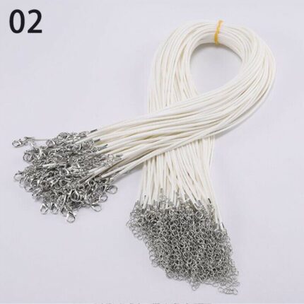 50cm 체인 목걸이줄(흰색) / 끈 펜던트 고급 인기 선물